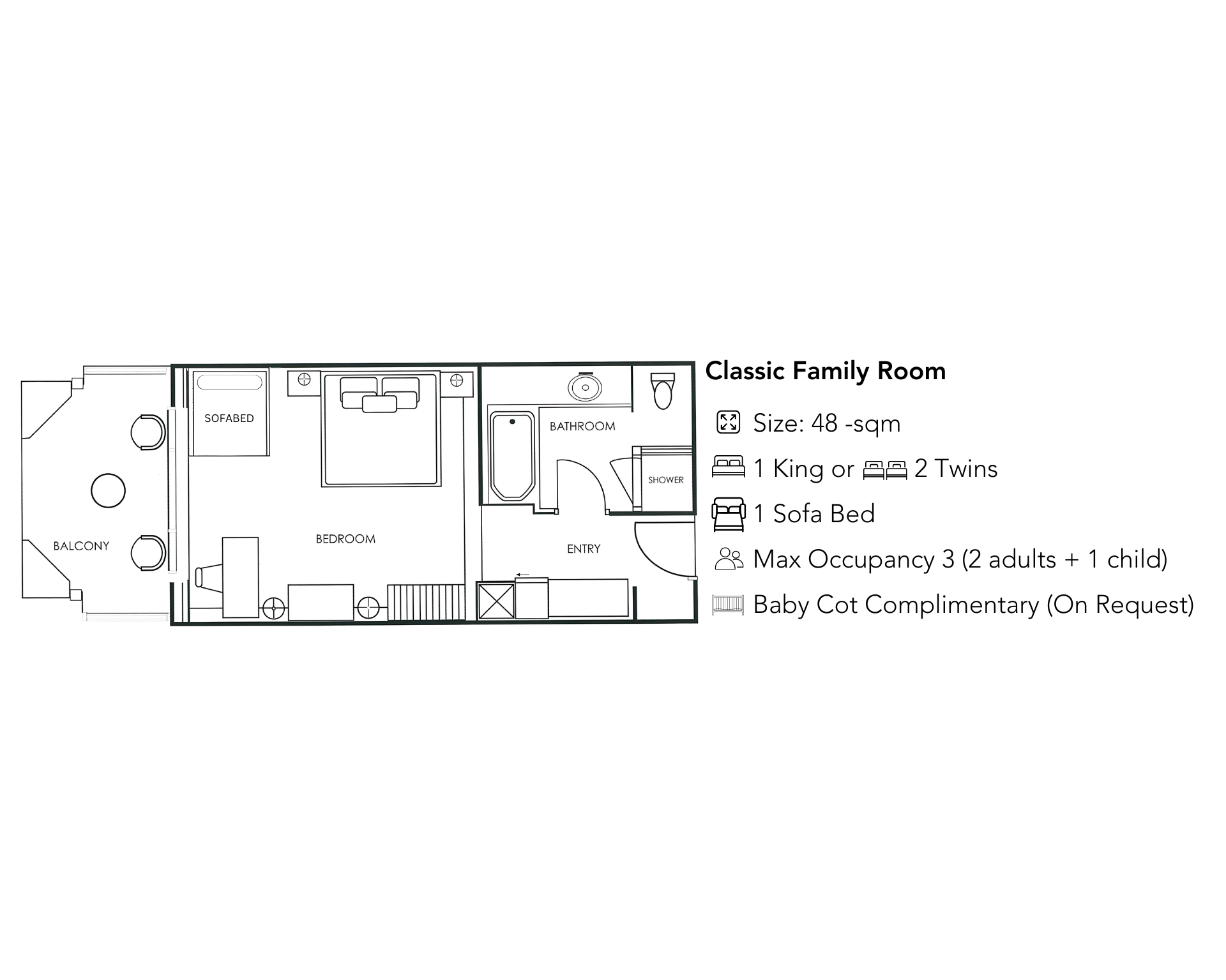 Family Interconnecting Room Floor Plan